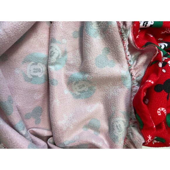 Disney Girls Mickey Mouse Christmas Fleece Pajama Dress Gown 2T Fire Resistant - Picture 8 of 10